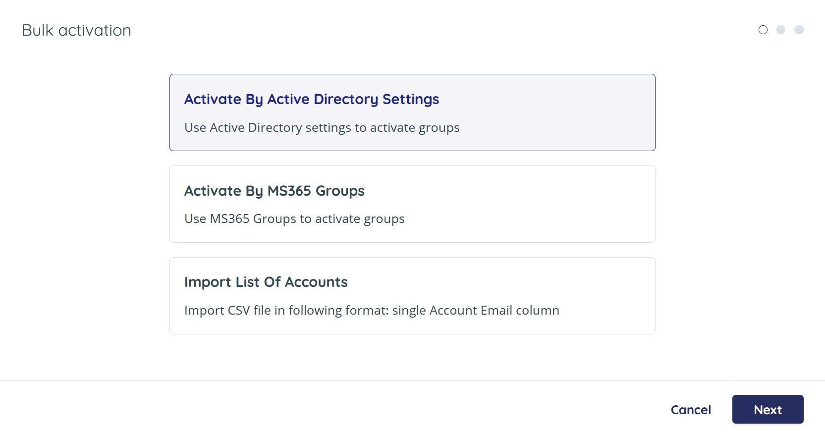 Activation using Active Directory