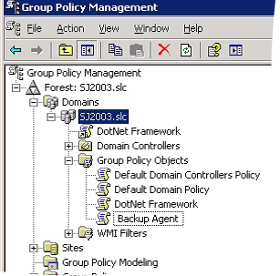 Group policy object linking